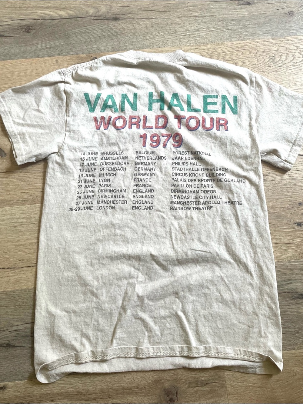Retro Van Halen World Tour Band Tee - Picture 2 of 5